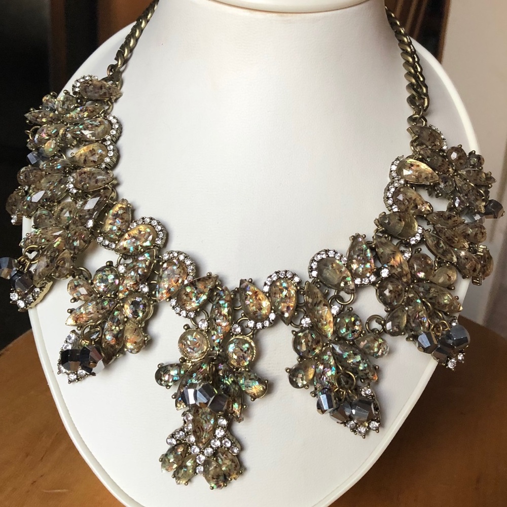 Gorgeous Gemstone Statement Necklace - image 1